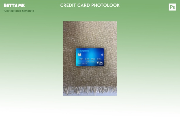 модерен стил Узбекистан Aloqabank виза класичен шаблон за фото изглед на картичк